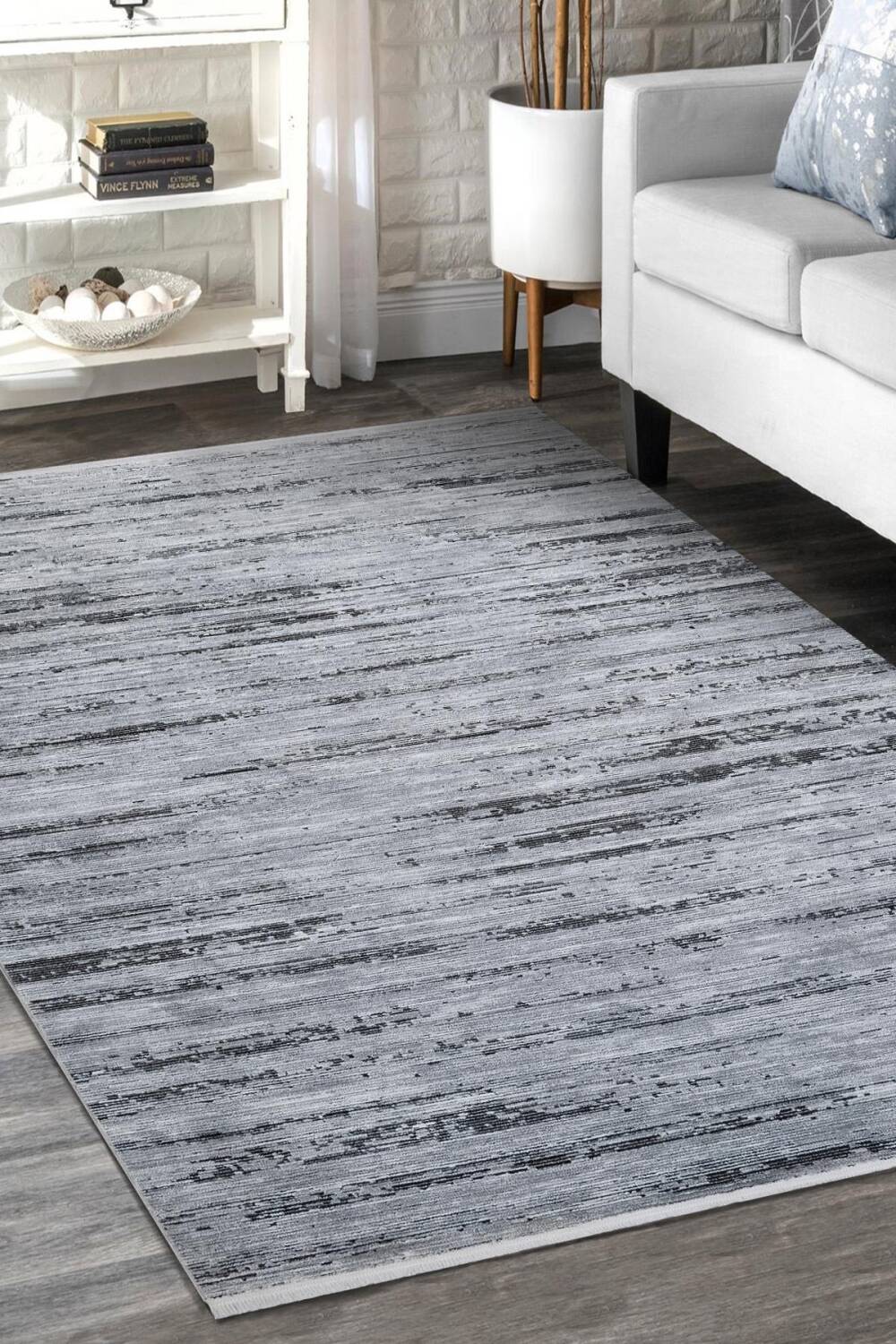 Frenda Home Alya Modern Makine Halısı 20434 Siyah - 1