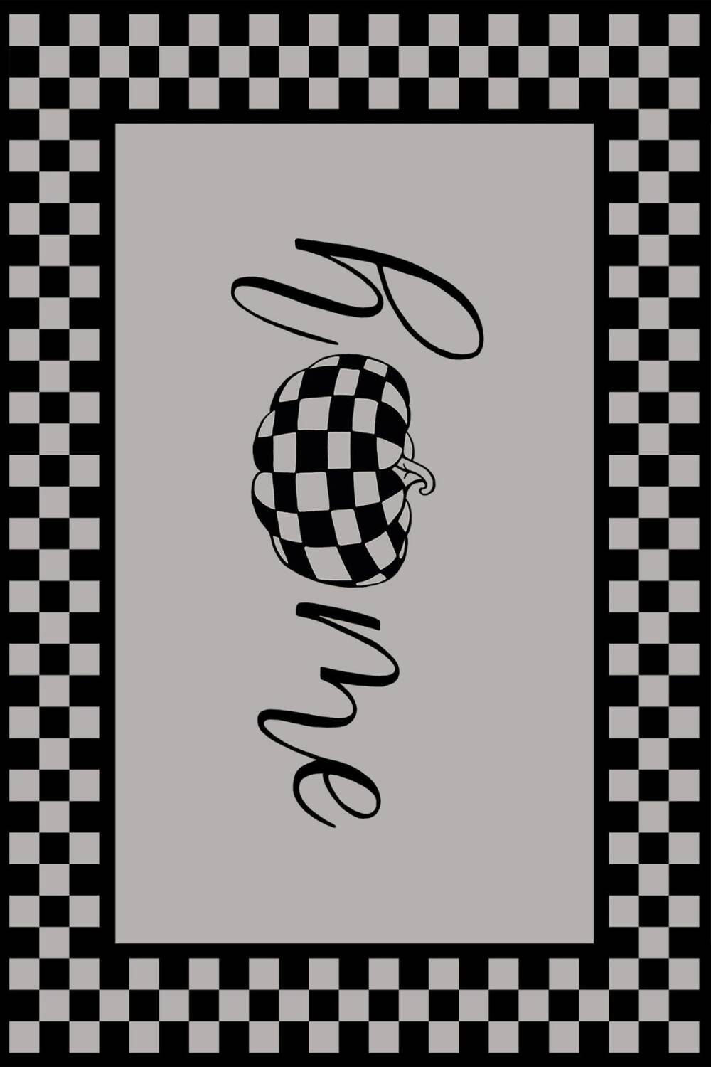 Frenda Home Dekoratif Home Desen Yıkanabilir Pamuk Taban Baskılı Halı Gri - 2