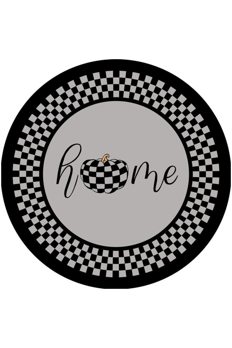 Frenda Home Dekoratif Home Desen Yıkanabilir Pamuk Taban Baskılı Yuvarlak Halı Gri 