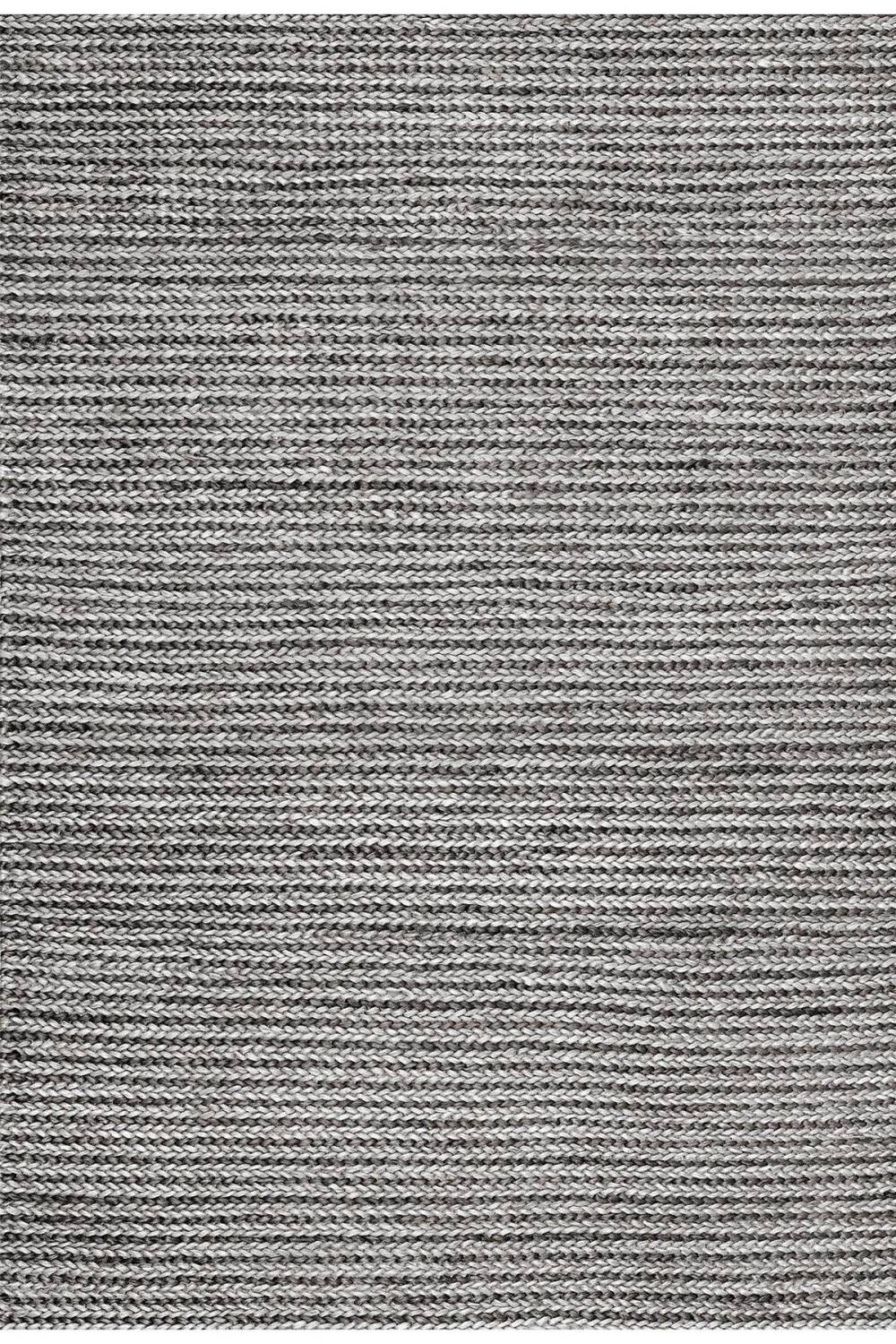 Frenda Home Hasır Görünümlü Pamuk Taban Dijital Baskılı Dekoratif Halı Gri - 1