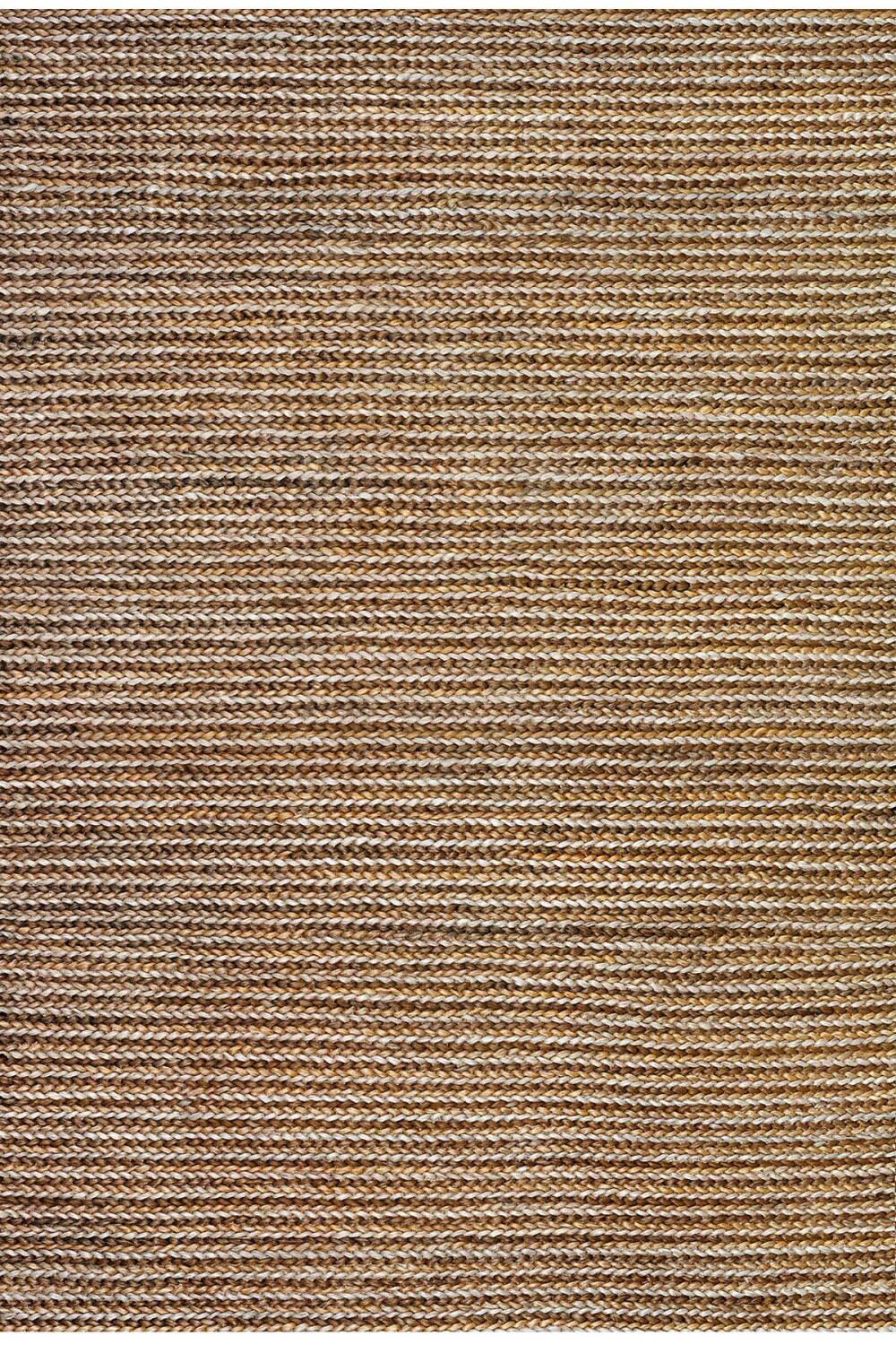 Frenda Home Hasır Görünümlü Pamuk Taban Dijital Baskılı Dekoratif Halı Vizon - 1