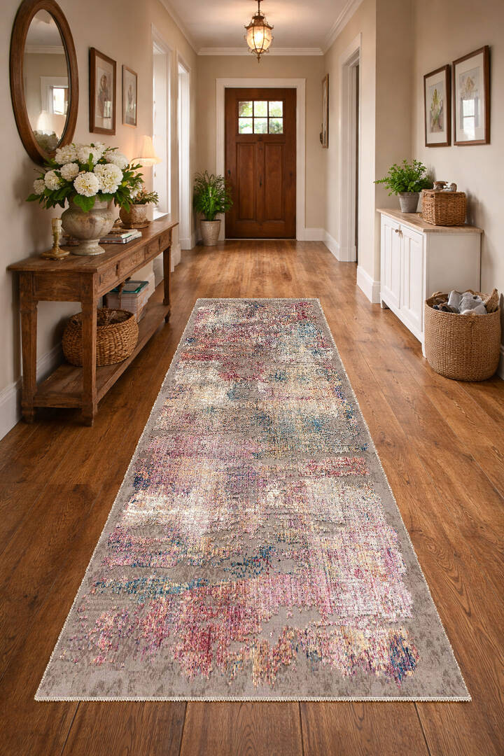 Frenda Home Kesme Yolluk Venüs Modern Pamuk Taban Yıkanabilir Halı - 2