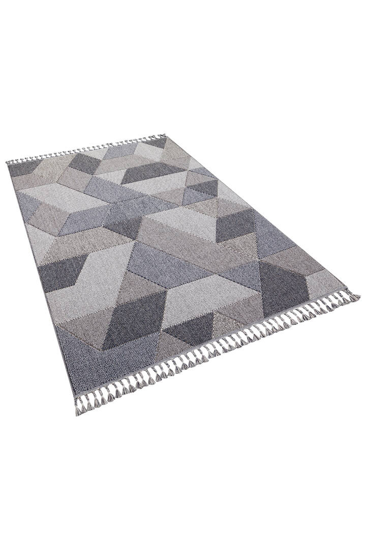 Frenda Home Oslo Pinterest İskandinav Desenli Halı 19477 Gri - 2