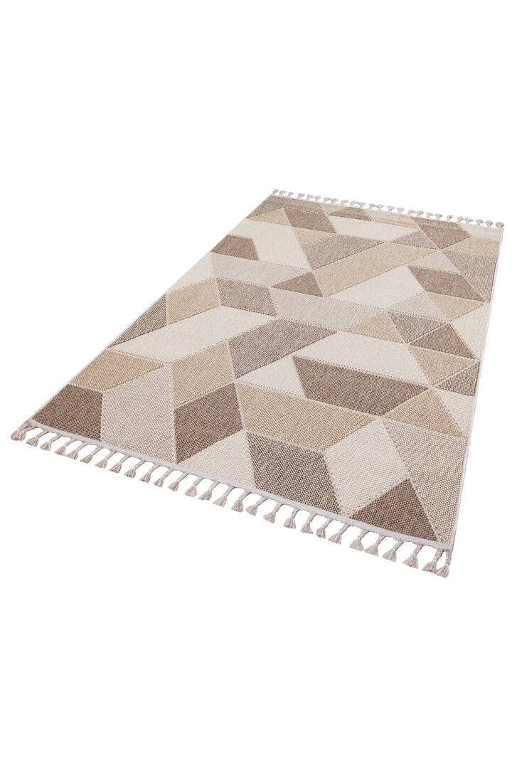 Frenda Home Oslo Pinterest İskandinav Desenli Halı 19477 Kahve - 2