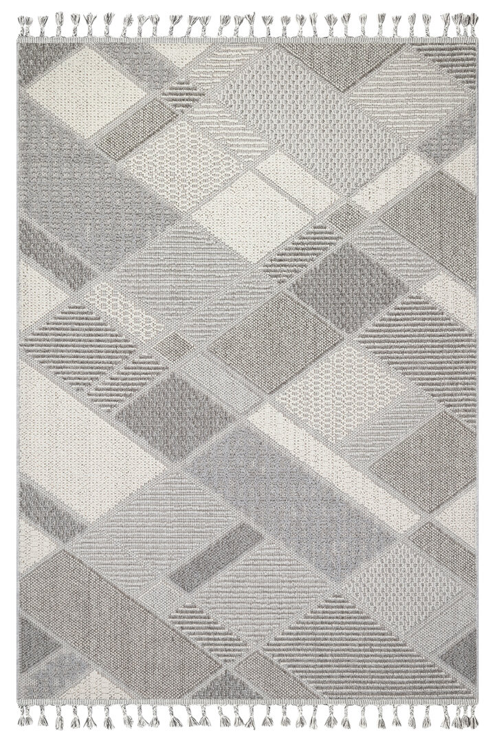 Frenda Home Oslo Pinterest İskandinav Desenli Halı 19483 Gri 