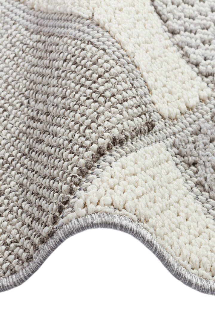 Frenda Home Oslo Pinterest İskandinav Desenli Oval Halı 19483 Gri - 2