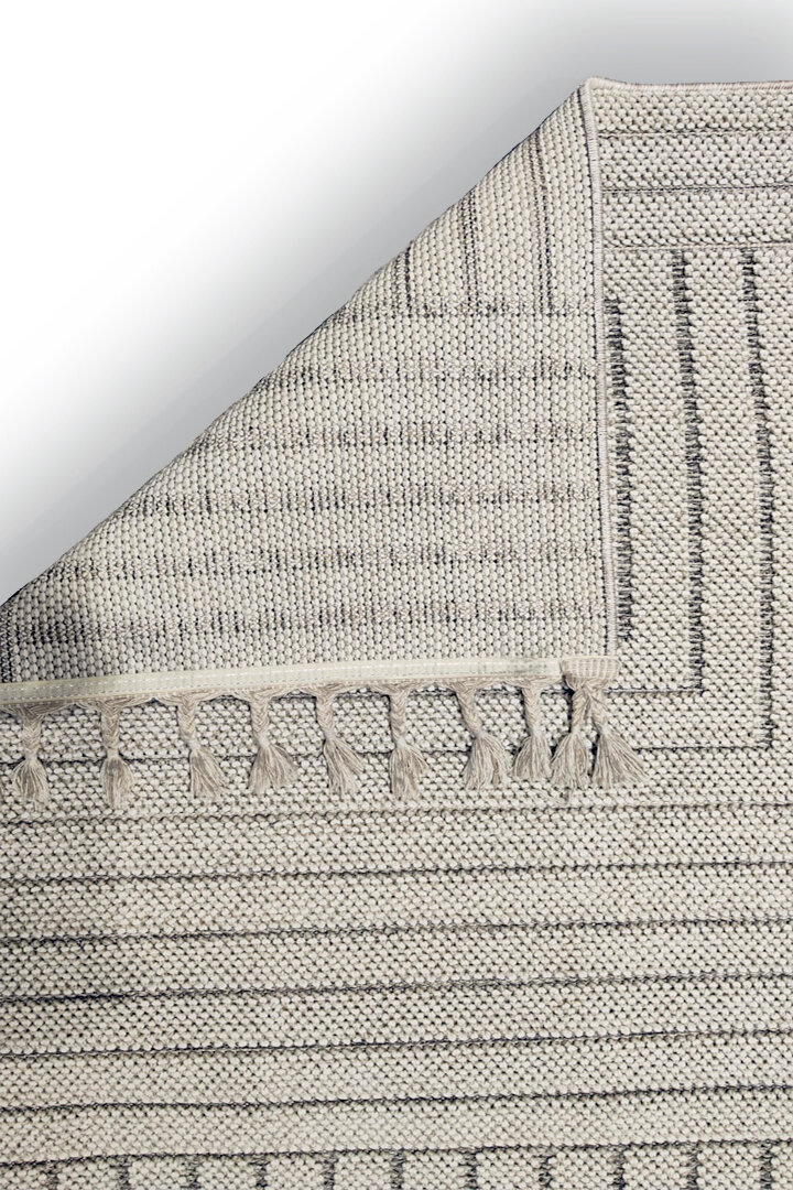 Frenda Home Oslo Pinterest İskandinav Desenli Oval Halı 19670 Gri - 4