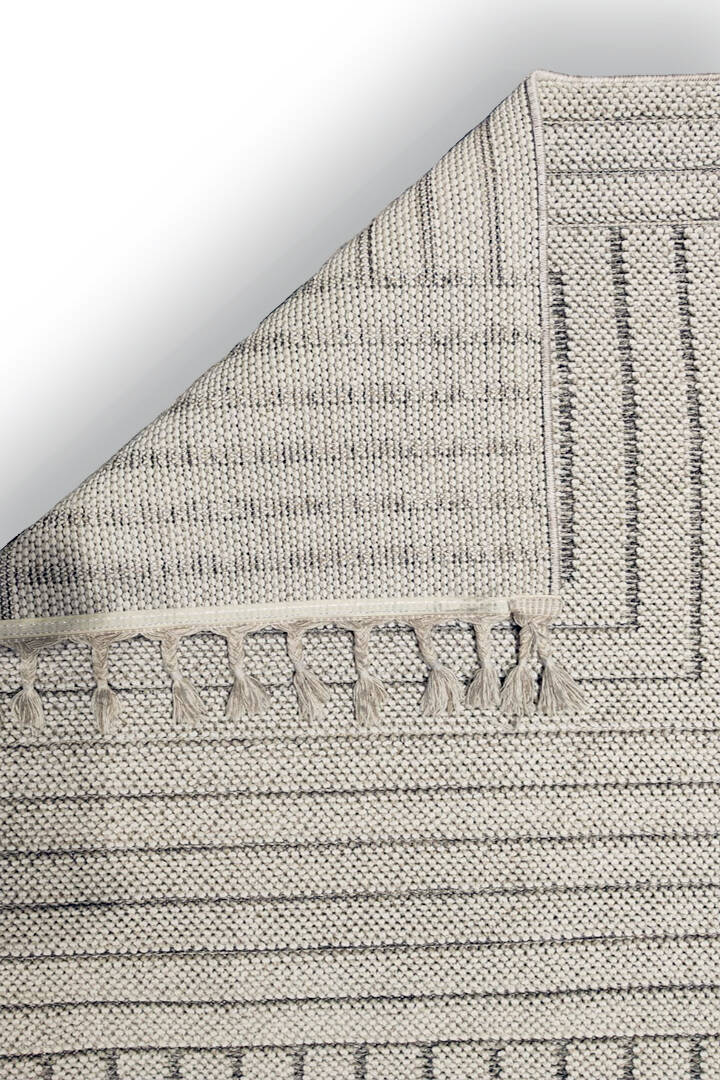 Frenda Home Oslo Pinterest İskandinav Desenli Oval Halı 19670 Gri - 4