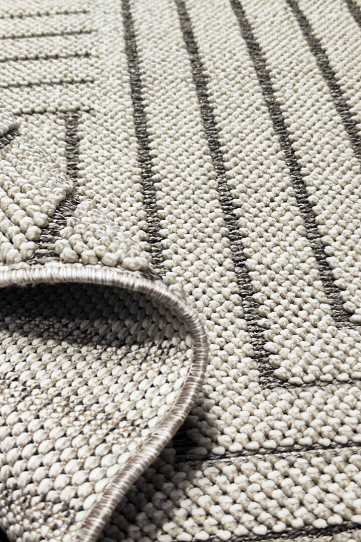 Frenda Home Oslo Pinterest İskandinav Desenli Yolluk Kesme Halı 19670 Gri - 4
