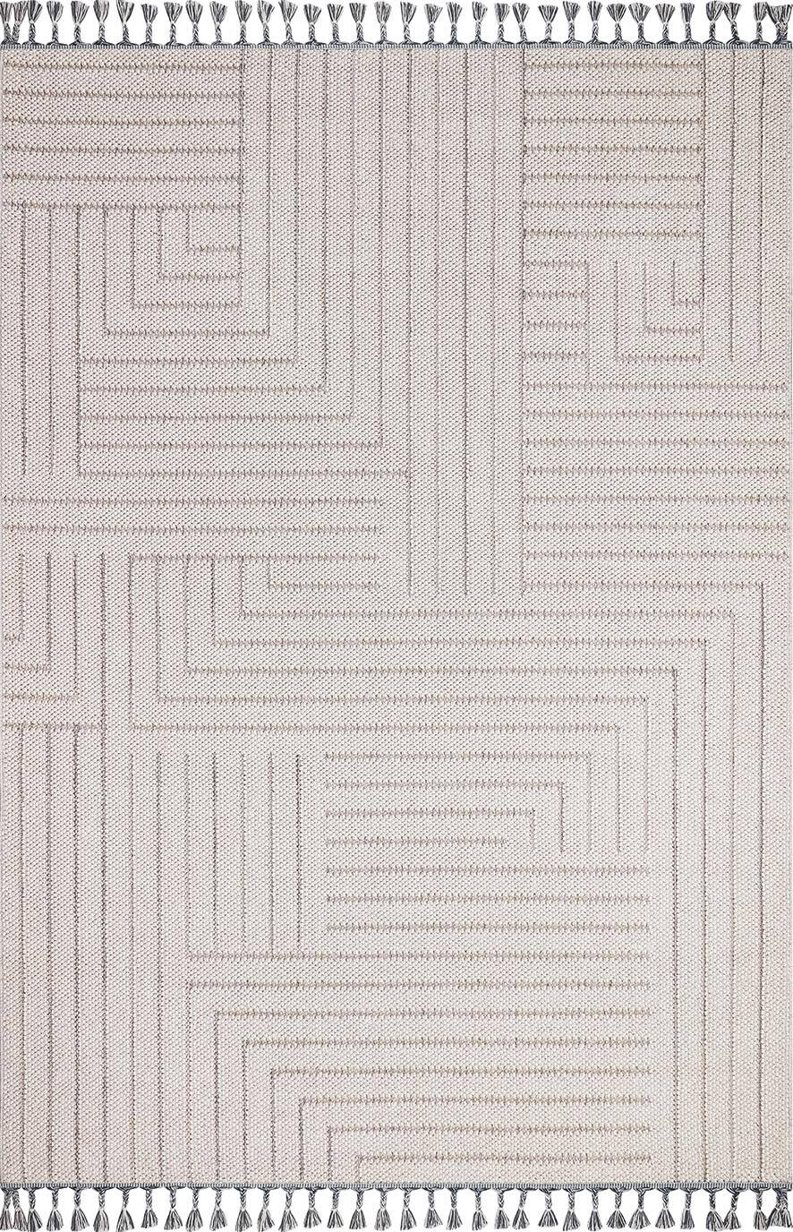 Frenda Home Oslo Pinterest İskandinav Desenli Yolluk Kesme Halı 19670 Gri - 2