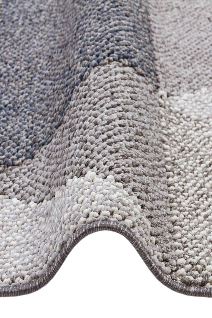 Frenda Home Oslo Pinterest İskandinav Desenli Yuvarlak Halı 19477 Gri - 2