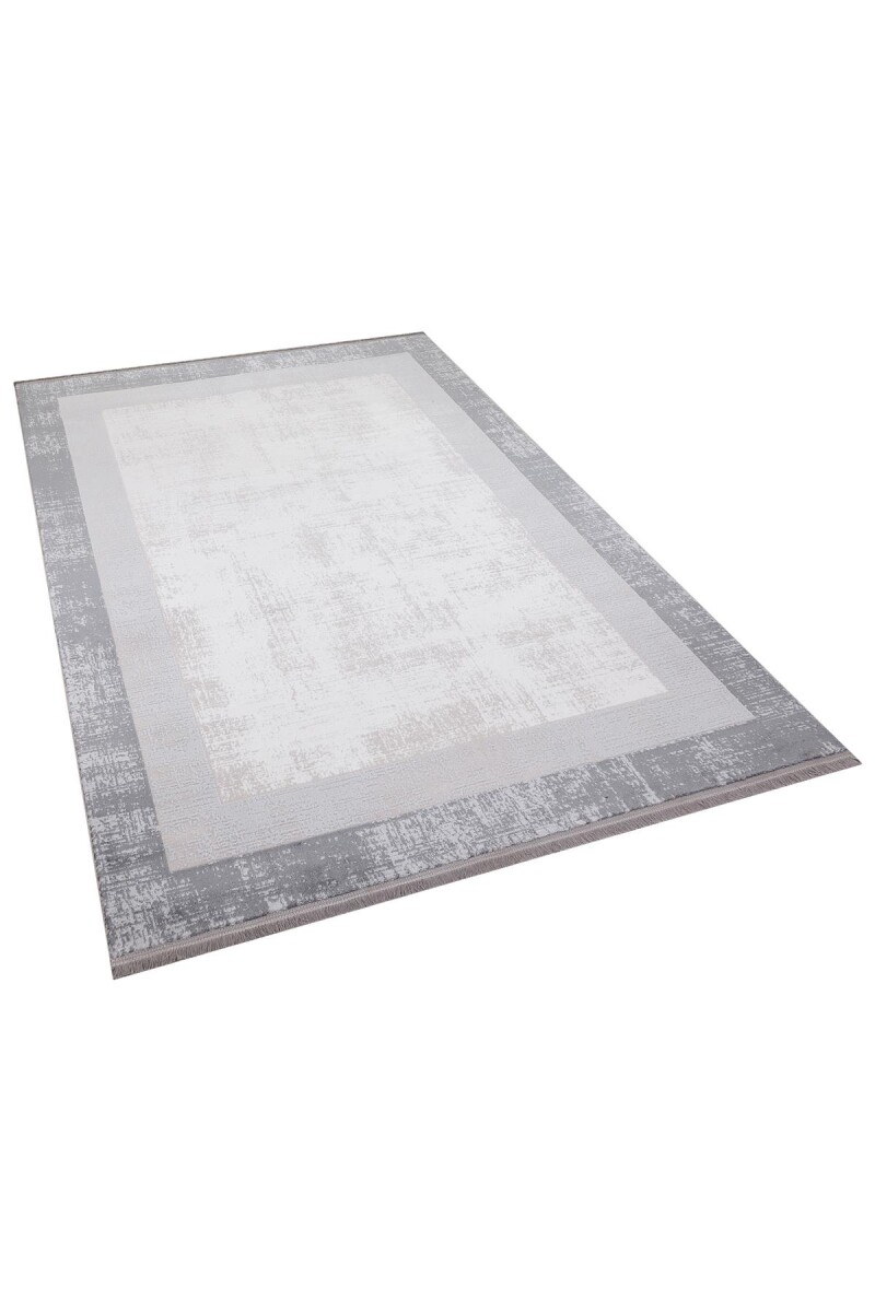 Frenda Home Palermo Modern Çerçeveli Makine Halısı PL01 Gri - 5