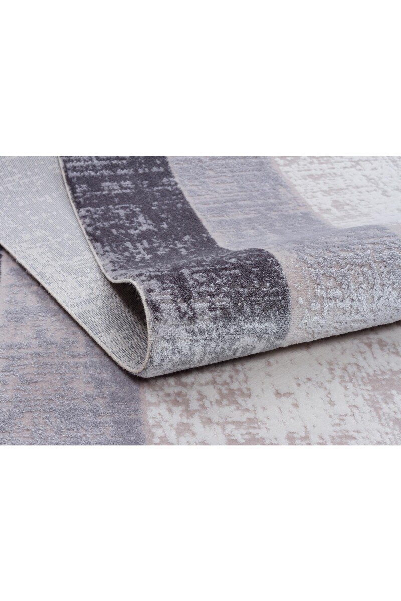 Frenda Home Palermo Modern Çerçeveli Makine Halısı PL01 Gri - 3