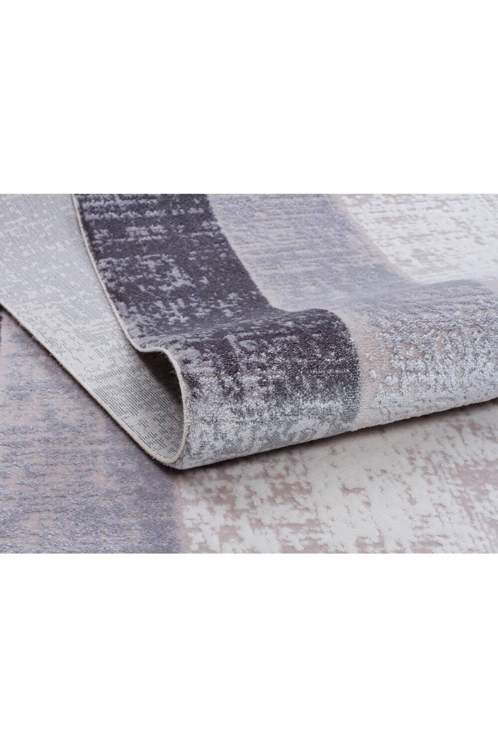 Frenda Home Palermo Modern Çerçeveli Makine Halısı PL01 Gri - 3