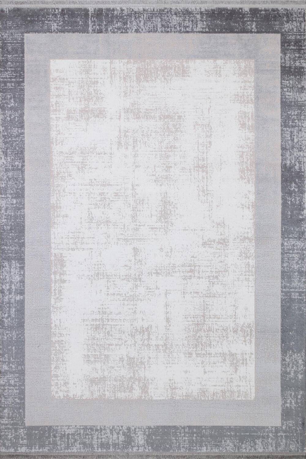 Frenda Home Palermo Modern Çerçeveli Makine Halısı PL01 Gri - 1