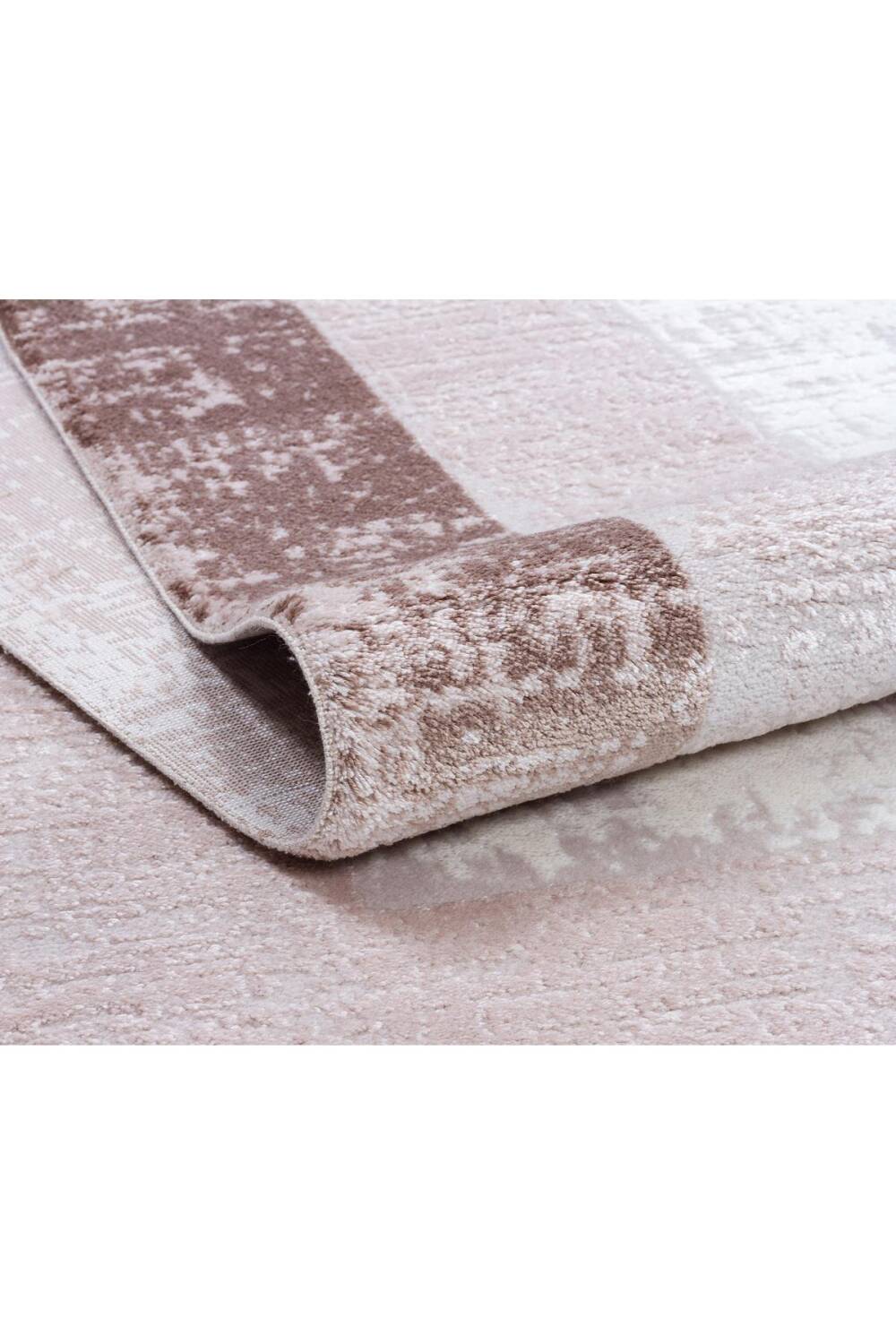 Frenda Home Palermo Modern Çerçeveli Makine Halısı PL01 Kahve - 3