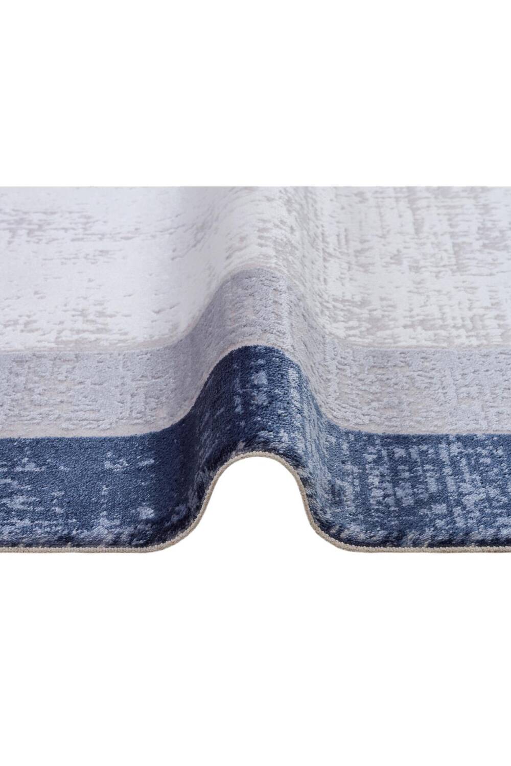 Frenda Home Palermo Modern Çerçeveli Makine Halısı PL01 Mavi - 5