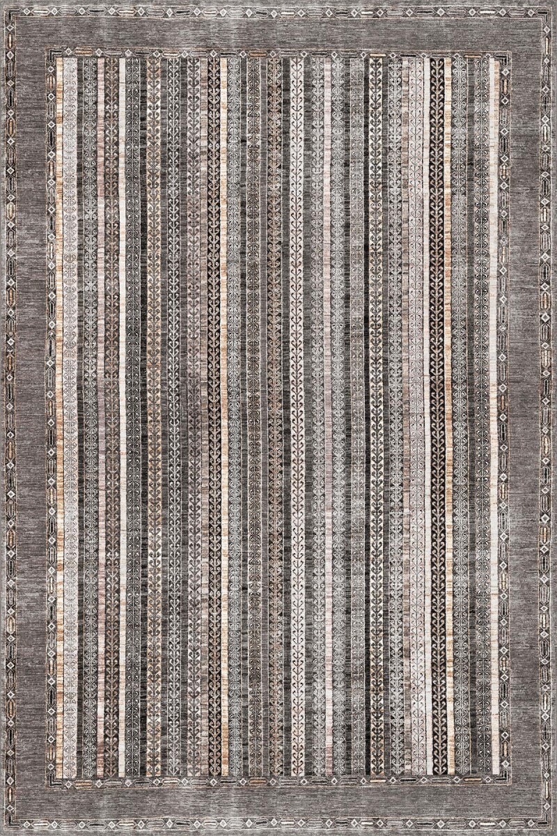 Frenda Home Şal Desen Pamuk Taban Yıkanabilir Halı - 6