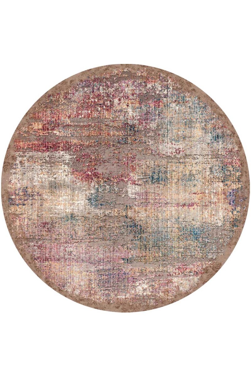 Frenda Home Venüs Modern Kaymaz Deri Taban Yıkanabilir Yuvarlak Halı 