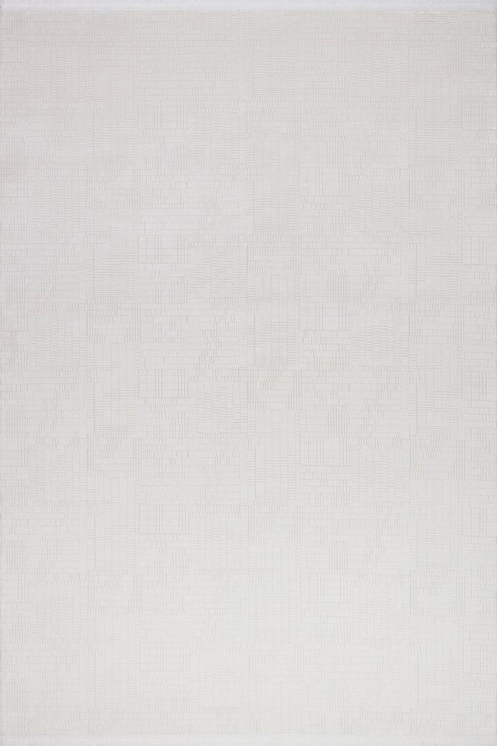 Geometrik Abstract Desenli Prato İpeksi Lüks Viskon Halı Pr08 Gri 