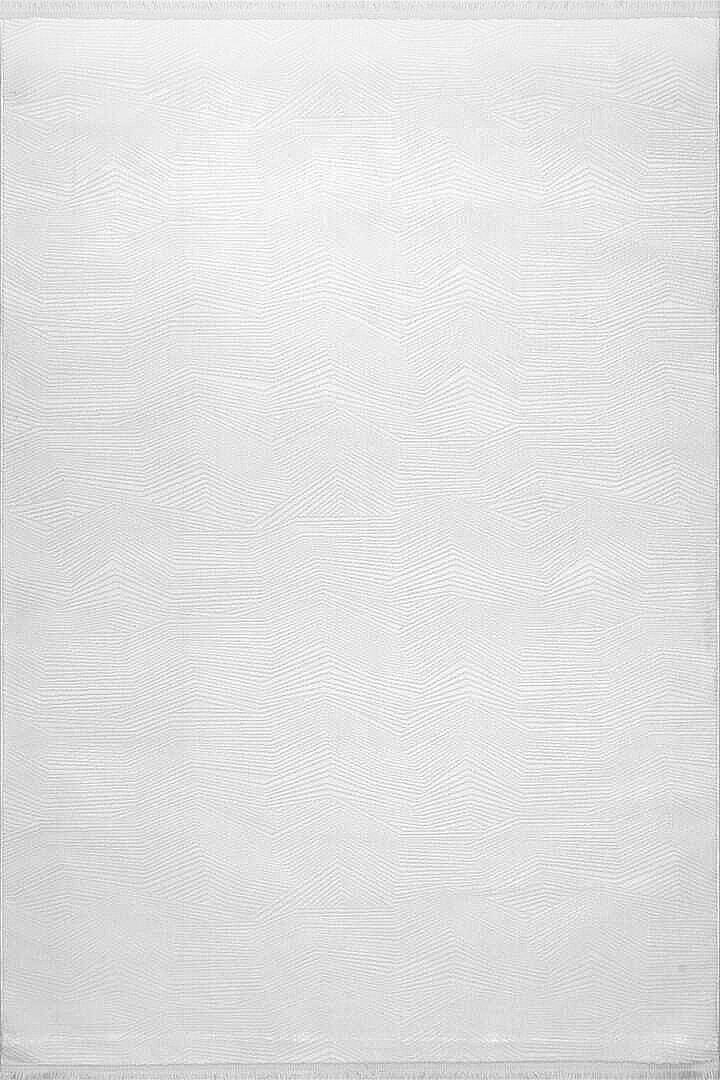 Geometrik Soyut Desenli Oskar Akrilik Makine Halısı Os03 Krem - Frenda (1)