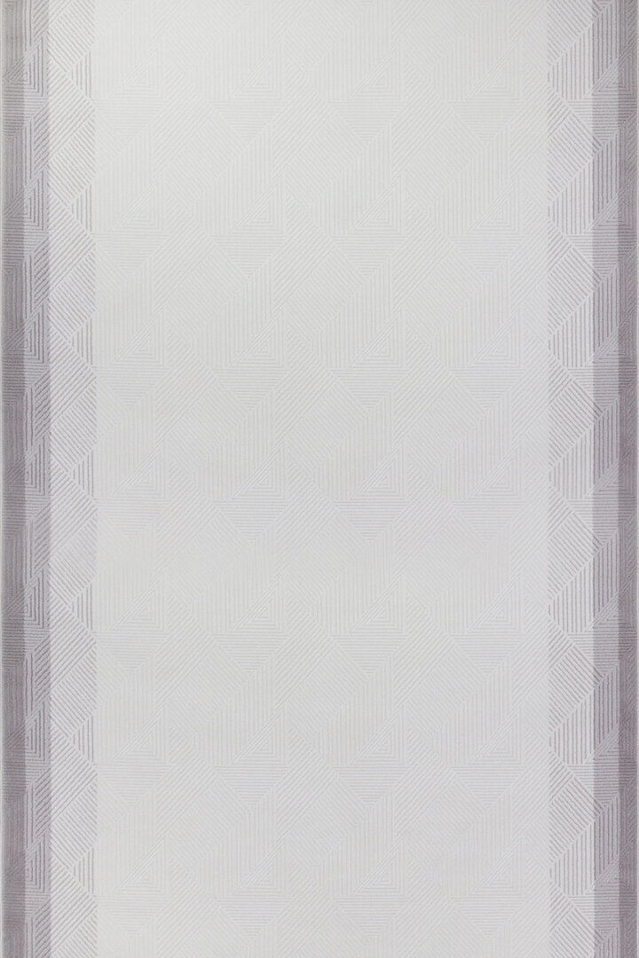 Geometrik Soyut Desenli Oskar Akrilik Makine Yolluk Özel Ölçü Kesme Halı Os01 Krem - Frenda (1)