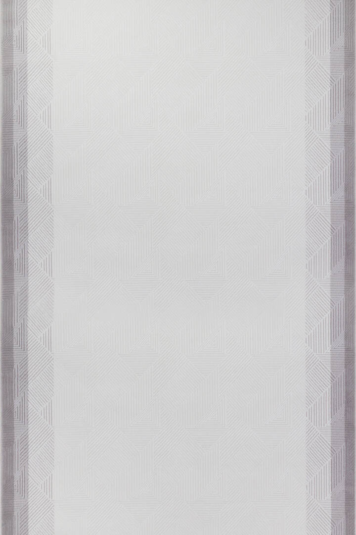 Geometrik Soyut Desenli Oskar Akrilik Makine Yolluk Özel Ölçü Kesme Halı Os01 Krem - 2