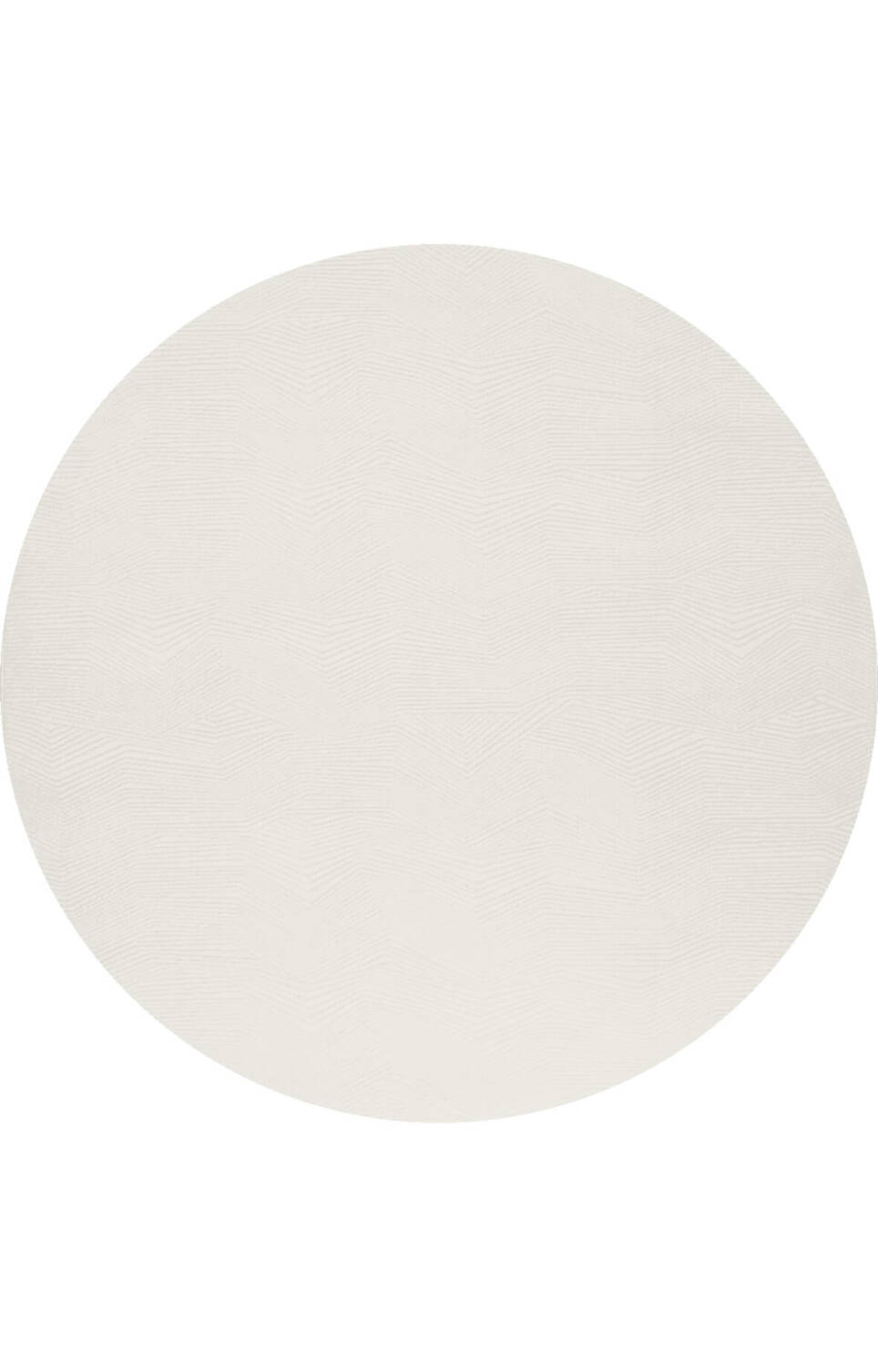 Geometrik Soyut Desenli Oskar Akrilik Makine Yuvarlak Halı Os03 Krem - 1