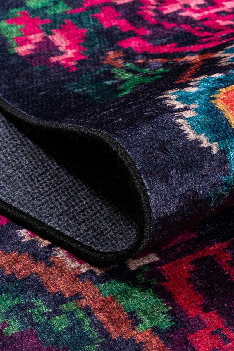 Karabağ Desenli Pamuk Taban Dijital Baskılı Yolluk Halı - 4