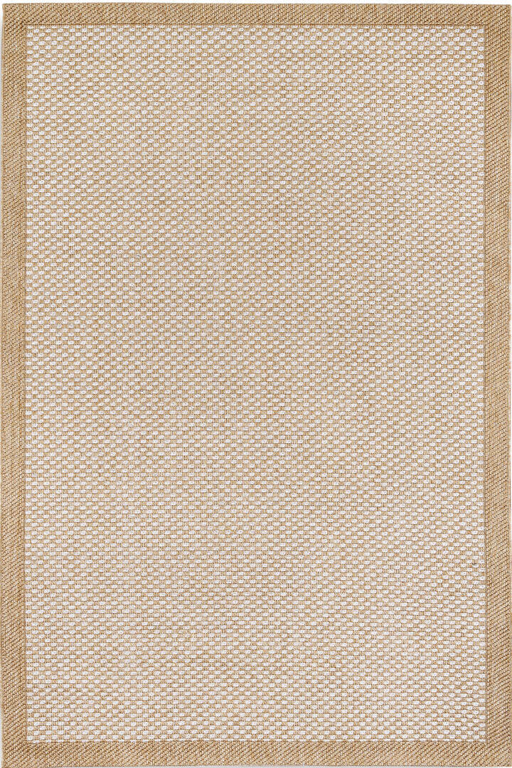 Hasır Dokulu Veranda Çerçeveli Natural Jüt Görünüm Sisal İç ve Dış Mekan Halısı Vn03 - 1