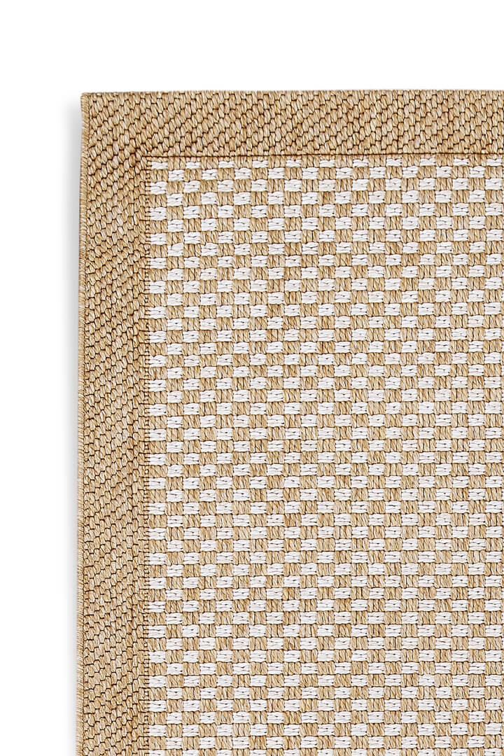 Hasır Dokulu Veranda Çerçeveli Natural Jüt Görünüm Sisal İç ve Dış Mekan Halısı Vn03 - Frenda (1)