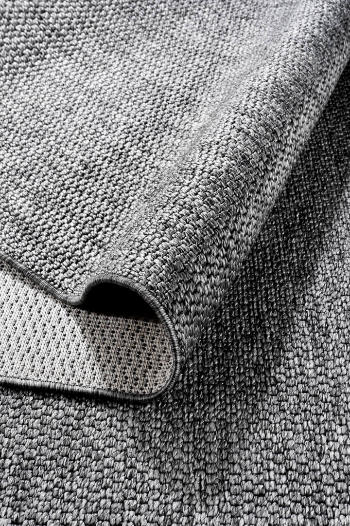 Hasır Dokulu Veranda Gri Jüt Görünüm Sisal İç ve Dış Mekan Halısı Vn04 - 5