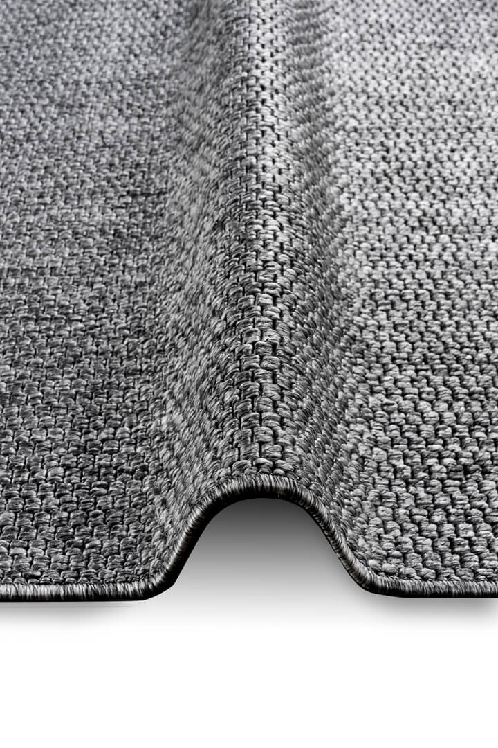 Hasır Dokulu Veranda Gri Jüt Görünüm Sisal İç ve Dış Mekan Halısı Vn04 - 6