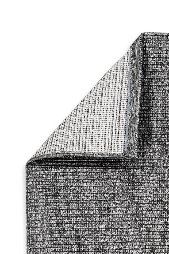 Hasır Dokulu Veranda Gri Jüt Görünüm Sisal İç ve Dış Mekan Halısı Vn11 - 3