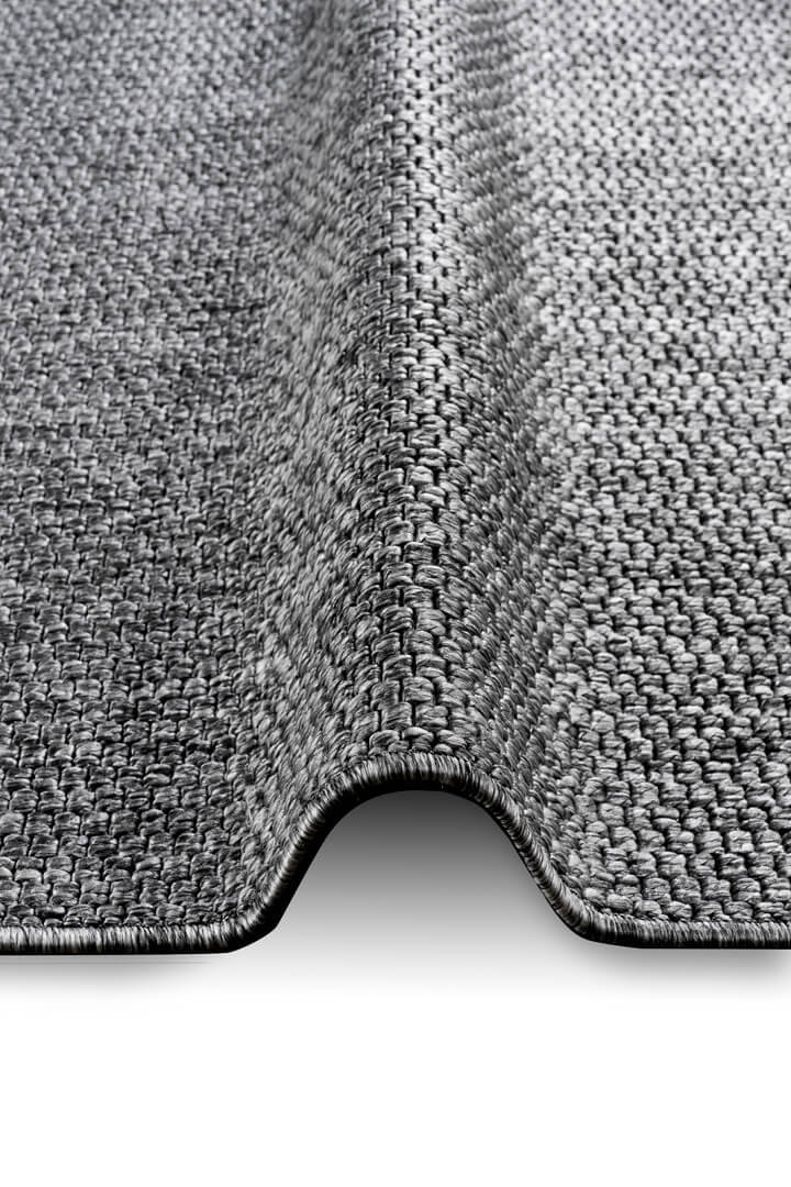 Hasır Dokulu Veranda Gri Jüt Görünüm Sisal İç ve Dış Mekan Yuvarlak Halı Vn04 - 2