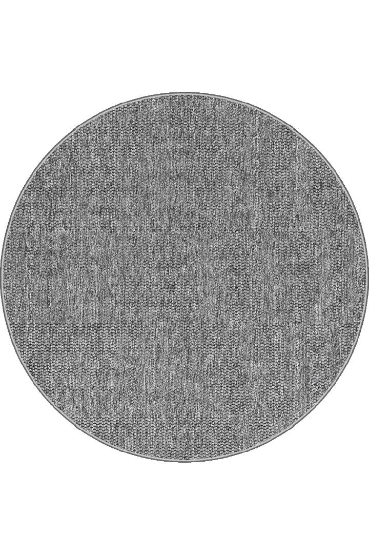 Hasır Dokulu Veranda Gri Jüt Görünüm Sisal İç ve Dış Mekan Yuvarlak Halı Vn04 - 1