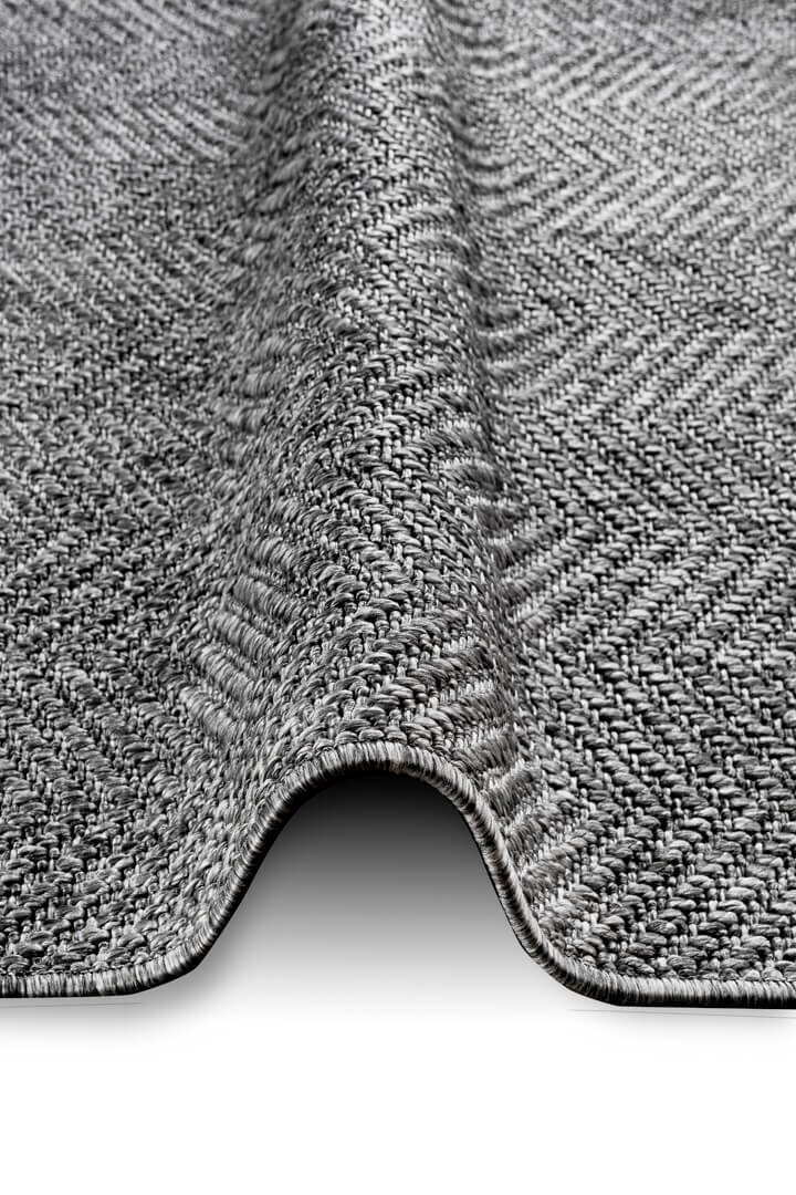 Hasır Dokulu Veranda Gri Jüt Görünüm Sisal İç ve Dış Mekan Yuvarlak Halı Vn07 - Frenda (1)