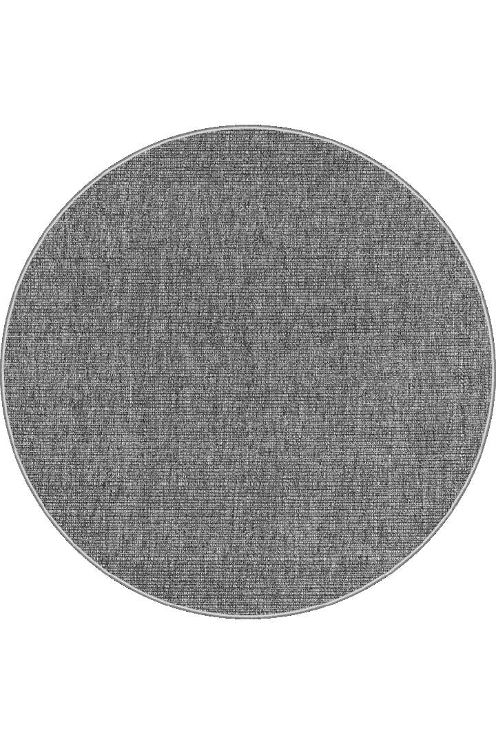 Hasır Dokulu Veranda Gri Jüt Görünüm Sisal İç ve Dış Mekan Yuvarlak Halı Vn11 - 1