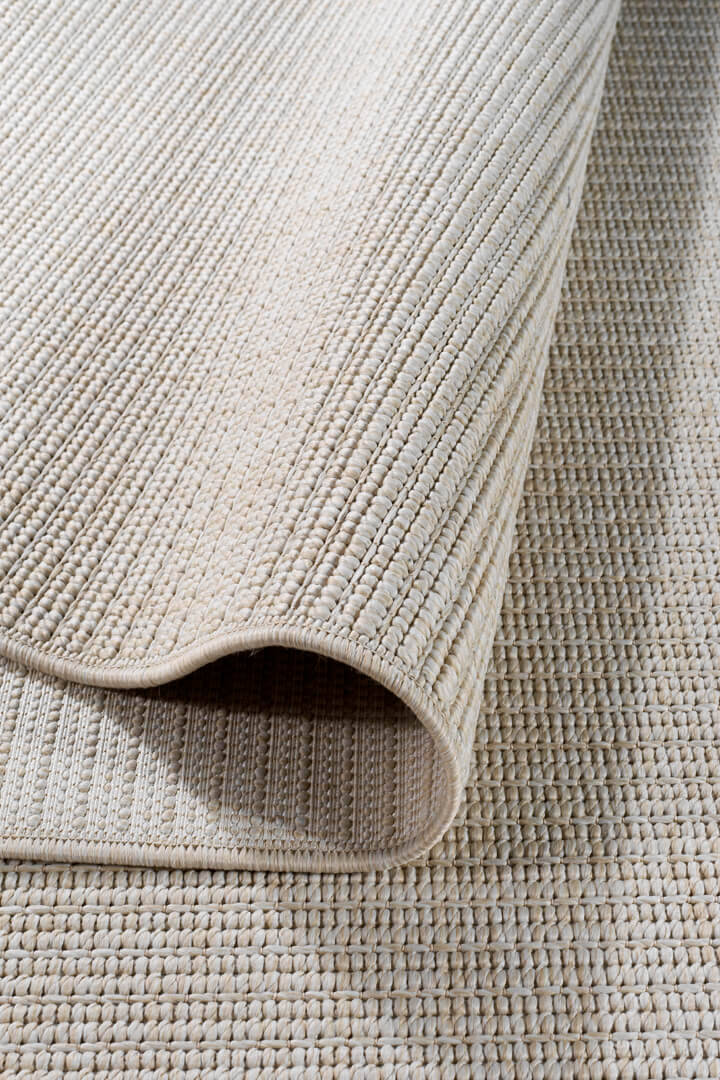 Hasır Dokulu Veranda Krem Jüt Görünüm Sisal İç ve Dış Mekan Halısı Vn10 - 5