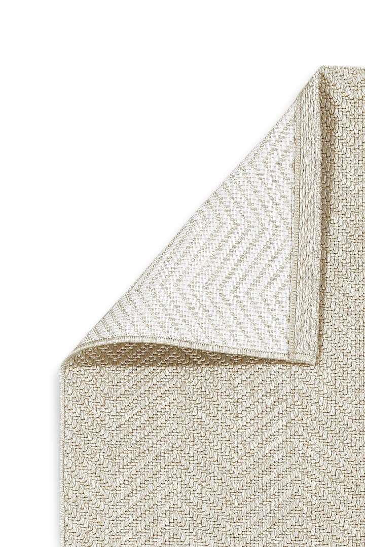 Hasır Dokulu Veranda Krem Jüt Görünüm Sisal İç ve Dış Mekan Oval Halı Vn08 - 5