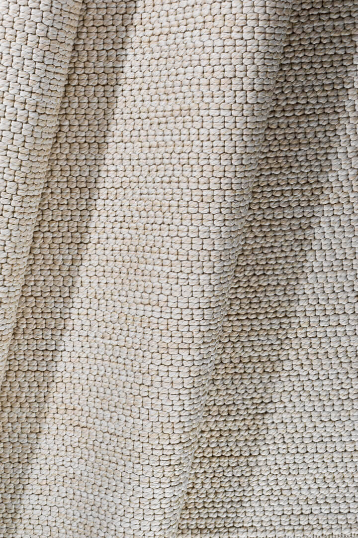 Hasır Dokulu Veranda Krem Jüt Görünüm Sisal İç ve Dış Mekan Özel Ölçü Kesme Yolluk Halı Vn05 - 4