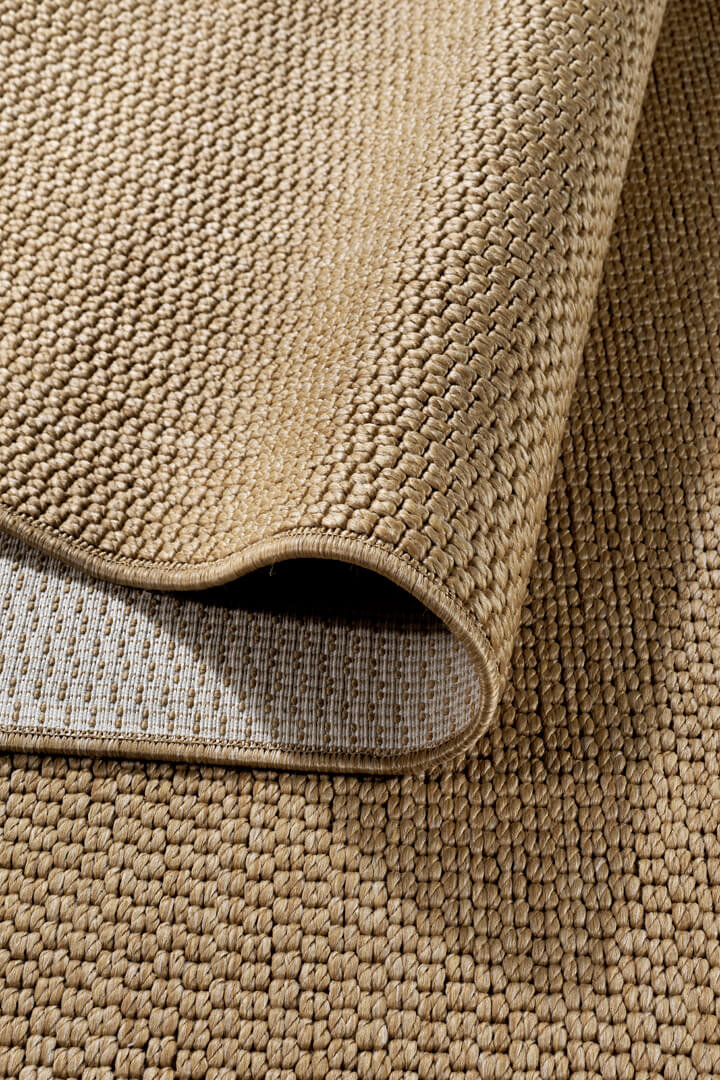 Hasır Dokulu Veranda Natural Jüt Görünüm Sisal İç ve Dış Mekan Oval Halı Vn06 - 3