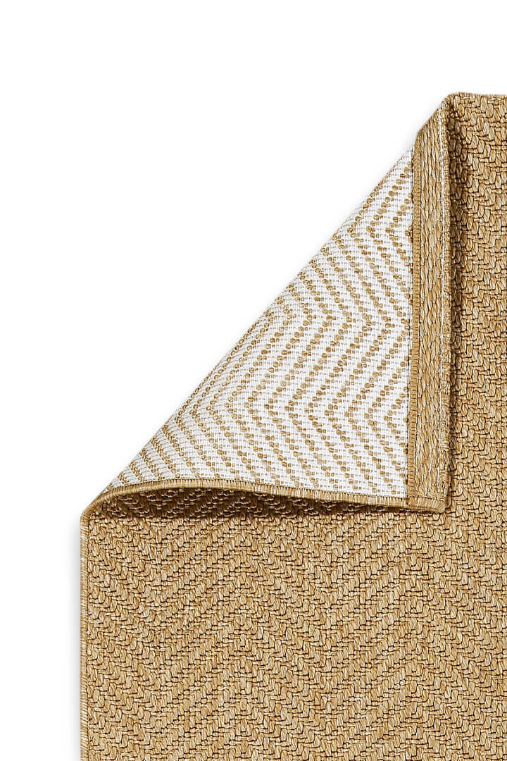 Hasır Dokulu Veranda Natural Jüt Görünüm Sisal İç ve Dış Mekan Oval Halı Vn09 - 5