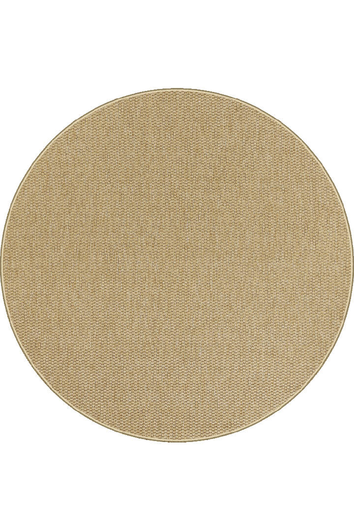 Hasır Dokulu Veranda Natural Jüt Görünüm Sisal İç ve Dış Mekan Yuvarlak Halı Vn06 - 1