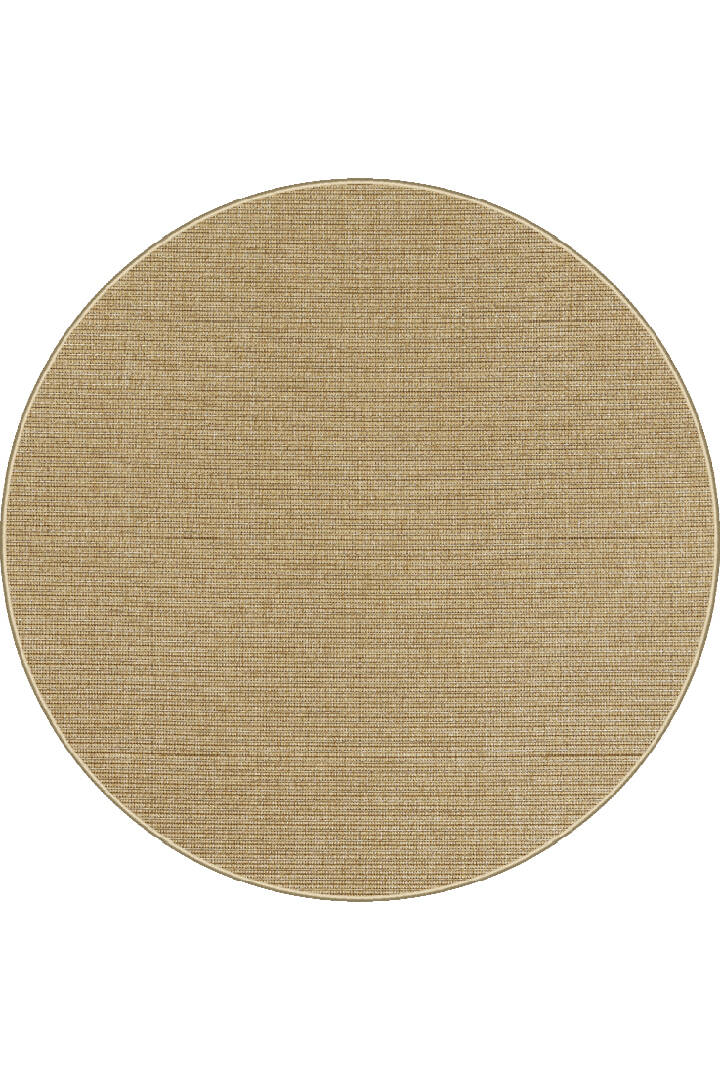 Hasır Dokulu Veranda Natural Jüt Görünüm Sisal İç ve Dış Mekan Yuvarlak Halı Vn12 - 1
