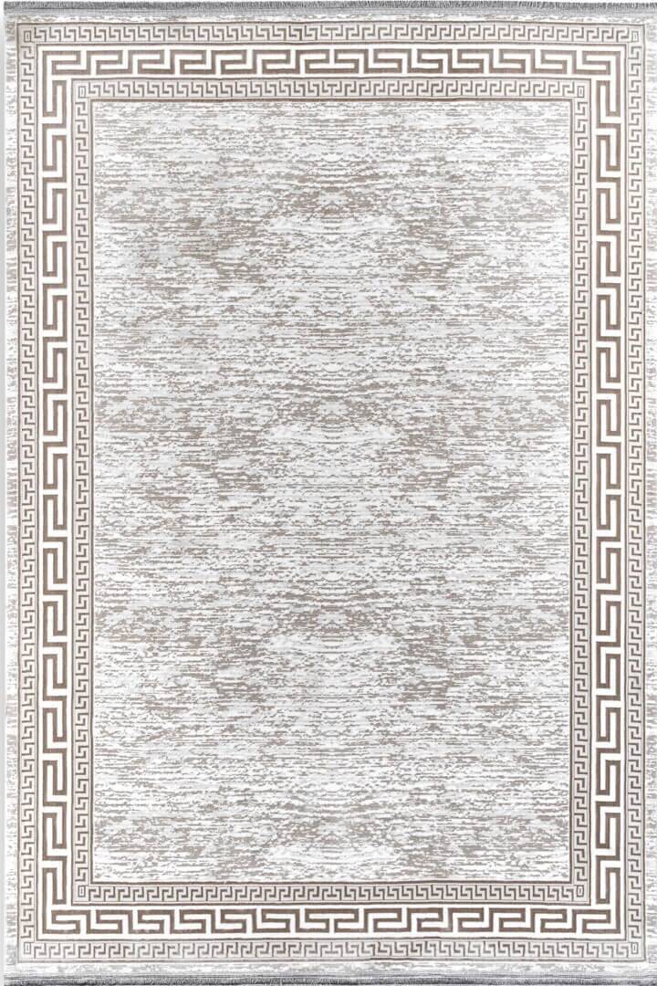 Hayal Yumuşak Kadife Doku Yıkanabilir Kaymaz Dört Mevsim Halı Hy01 Bej - 2