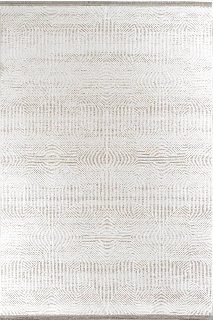 Hayal Yumuşak Kadife Doku Yıkanabilir Kaymaz Dört Mevsim Halı Hy07 Bej - 2