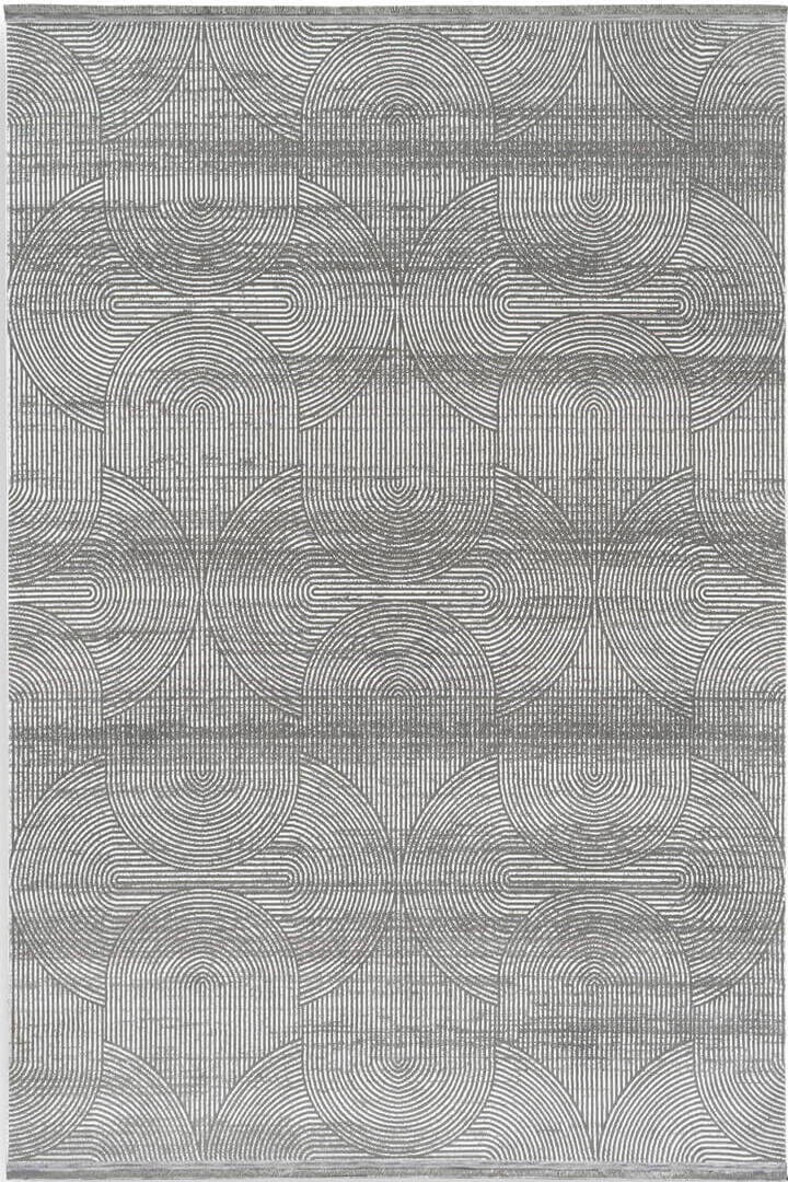 Hayal Yumuşak Kadife Doku Yıkanabilir Kaymaz Dört Mevsim Halı Hy09 Gri - 2