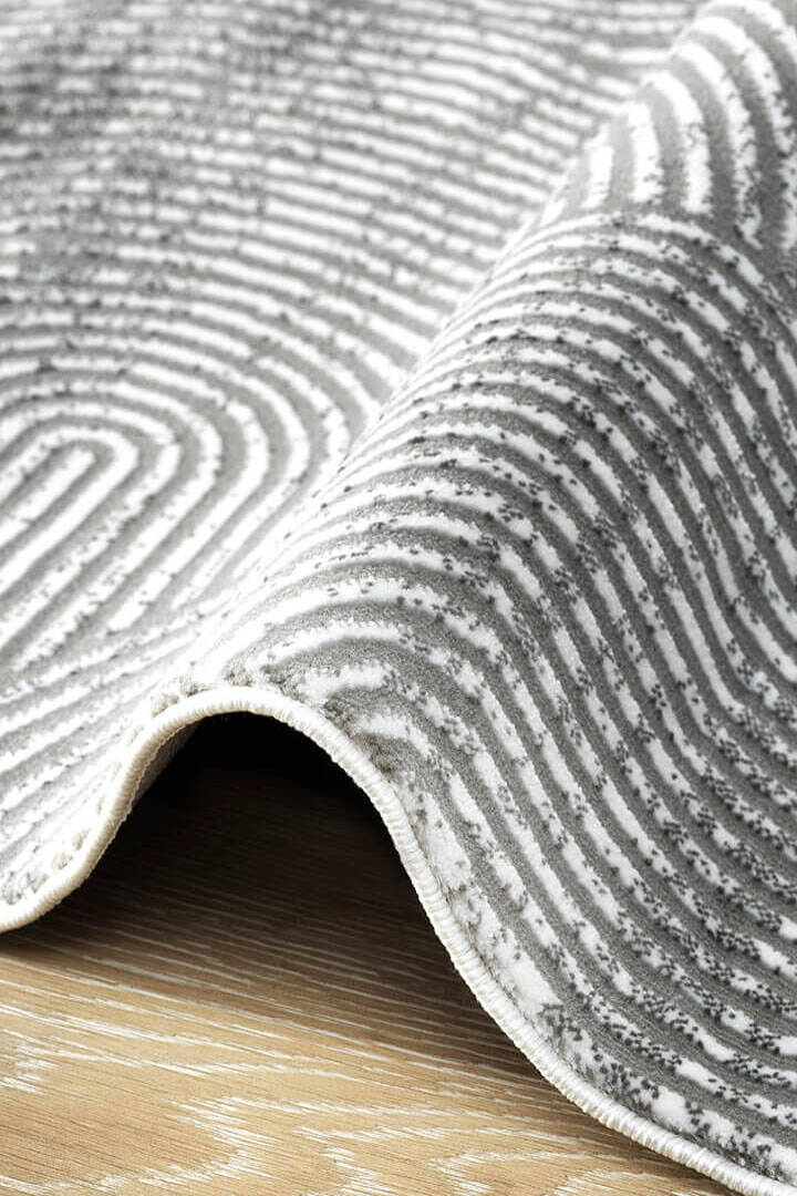 Hayal Yumuşak Kadife Doku Yıkanabilir Kaymaz Dört Mevsim Halı Hy09 Gri - 6