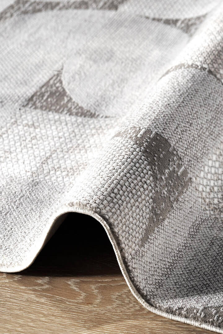 Hayal Yumuşak Kadife Doku Yıkanabilir Kaymaz Dört Mevsim Halı Hy10 Gri - 6